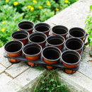 50X Plastic Nursery Pot Double Plant Seedling Holder Raising Block Pots New FPB