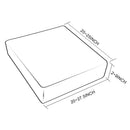Gray Jacquard Couch Seat Cushion Case Garden Bench Seat Pad Cover Protector