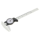150 mm 6 inch Dial Caliper Plastic Vernier Meter Outside Inside   Black