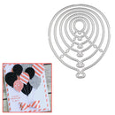 6PCS/lot Balloons Metal Cutting Dies Stencil Dies Cut Scrapbooking Craft Stamps