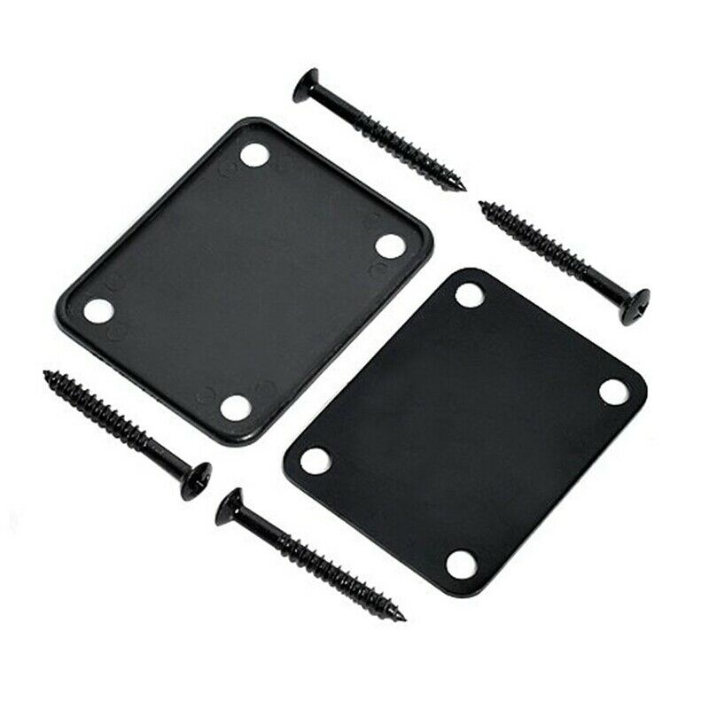 1 Set Electric Guitar Neck Plate with Screws for Strat Tele Guitar Precisio S9H9
