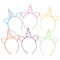 6pcs Girls animal  Hairbands Lovely Hair Hoop Princess Plastic animal Headban Gw