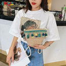 Women Tassel Shoulder Bags Straw Messenger Crossbody Beach Handbags (Green) A