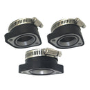 3 Piece Rubber Carburetor Flange Manifold Intake Adapter For VM24