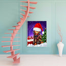5D Full Drill Christmas Cat Diamond Painting Kit Rhinestone Mosaic Picture