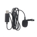 USB Jack Plug Mini Lapel Tie Lavalier Metal Clip-on Condenser Microphone Mic  Gw