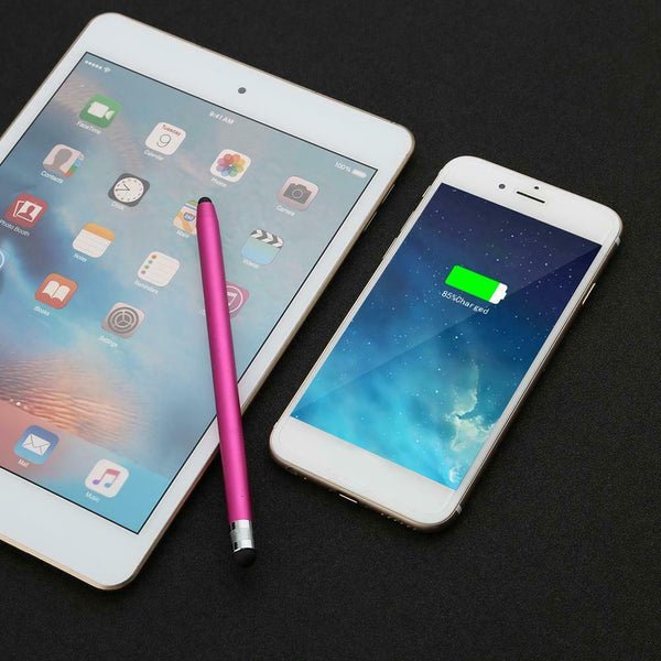 WK128 Round Dual Tips Capacitive Stylus Pen Touch Screen Pen (Light Blue) A#S