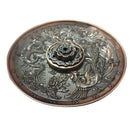 Alloy Chinese Feng Shui GoodLuck Incense Burner Holder Censer Plate