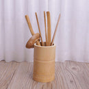 6Pcs Tea Ceremony Utensils Set Bamboo Teaspoons Needle Clip Strainer Tong T X1S1