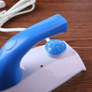 Blue Travel Mini Electric Thermostat Handheld Coated Plate Iron