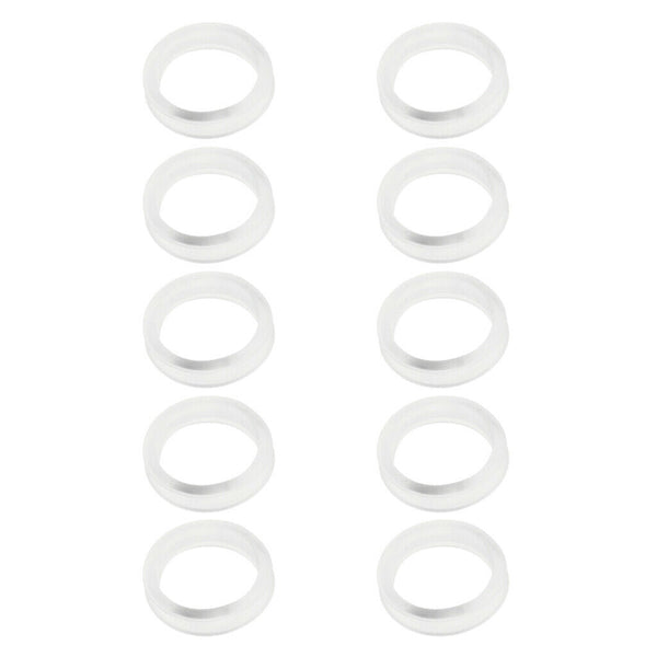 10Pcs Finger Ring Grips Inserts for Barber Hairdressing Shear Scissors Clear