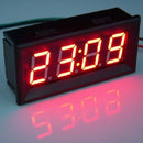 Adjustable Digital 24 Hours Car Motorcycle Clock DC 7-30V black