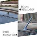 4.7inches Universal Car Antenna Carbon Fiber Radio FM Antena Black Kit + Screw U