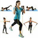 11pcs  Bands Set Pull Rope Home Gym Workout Fitness Elastic Exercise