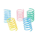 5pcs Cute Toys Colorful Spring Bounce Plastic Kitten Random Color Interacti L2I7