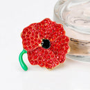 Flower Rhinestone Brooch Badge Jacket Lapel Women Dress Shirts Clothes Pins
