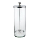 2pcs Disinfection Jar Glass Sanitizing Jar for Barber Manicure Nail Art Tools