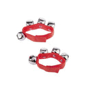 1 Pair Red Wrist/Ankle Bells Jingles Rhythm Instrument Toys for Baby Kids