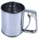 Sieve Stainless Steel Flour Sieve Cup Type Kitchen Accessories Semi-Automat Q6R7