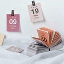 Small desk calendar 2020 mini can be torn I0U7 P7Y3