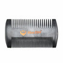 Blue Zoo Handmade Natural Pear wood Comb Double-side Beard Combs Men Shavin
