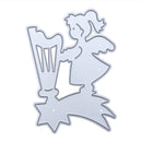 Zither Small Angel DIY Metal Embroidery Craft Stencil Scrapbook Cutting Die