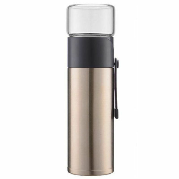 Golden 400ml Home Kitchen Vacuum Flask Thermos Two Types Of Tea Filter Kung Z5V6