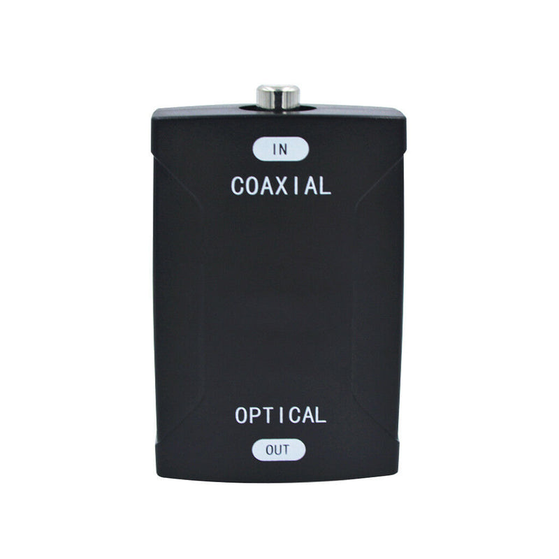 Coax Coaxial RCA To Optical Toslink Spdif Digital Audio Converter Adapter