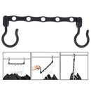5Hole Magic Coat Hanger Multifunction Holder Clothes Organizer Folding Rotat OZ