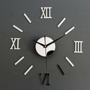 Modern DIY Home Decor Large Coffee Cup Stickers Kitchen Wall Clocks Silent