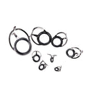 8X Repair Kit Fishing Rod Guides Tips Line Rings For Making Building Repair  MO