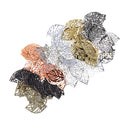 350pcs DIY Bail Charms Pendants Accessory Jewelry Making Findings Leaf Shape