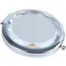 Travel Compact Pocket Crystal Folding Makeup Mirror, Mintcream