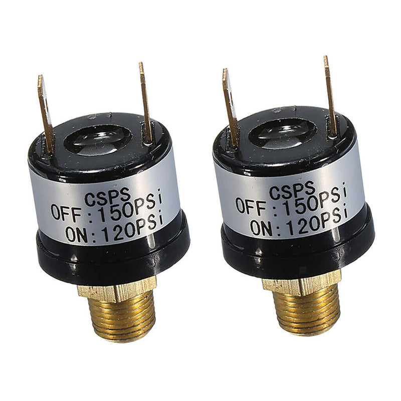 2Pcs 120-150PSI On/Off Pressure Switch for Onboard Air Systems and Train Horn