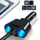 Dual USB Charger 2-Way Car Lighter Socket Splitter Adapter DC 5V 3.1A KEK