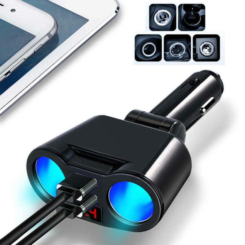 Dual USB Charger 2-Way Car Lighter Socket Splitter Adapter DC 5V 3.1A KEK