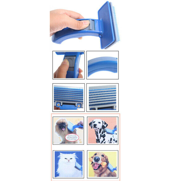 New Grooming Self Cleaning Pet Brush Dog Cat Grooming Trimmer Soft Pin