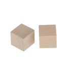 50pcs Blank Wooden Cubes Unfinished Wood Blocks for Art Crafts and Carving