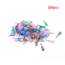 100 Pcs Dental Prophy Cup Rubber Polish Brush Polishing Tooth Latch MulticolouME