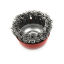 3â€ Knot Type Fine Wire Cup Brush Wheel 5/8" Arbor FITS 4-1/2" Angle Grinder  LJ