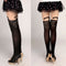 Women Sexy Cute Black Tattoo Long Socks Sheer Cartoon Cat Pantyhose Stockings Kw