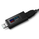KWS-V30 6 in 1 USB Tester DC Voltage Power Timing Capacity Detector (Black) A