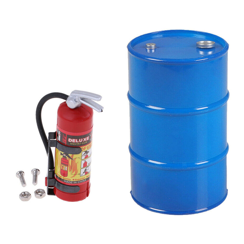 2x RC Car Oil Drum Fire Extinguisher Tool for 1:10 RC Crawler Car Accessory