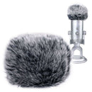 Microphone Furry Windscreen - Mic Wind Cover Fur Filter As Foam Cover For B