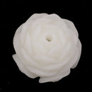 White Bodhi Seed Tibetan Buddhist Prayer Beads Carved Lotus Bracelet Jewelry