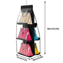 Hanging Handbag Organizer Dust-Proof Storage Holder Bag Wardrobe Closet for Q6L2