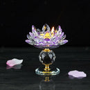 Lotus Tealight Holder Base Candle Holder Candlestick Fengshui Decor Purple