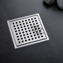 Tile Insert Square Floor Waste Grates Shower Drain 304 Stainless Steel Anti Y5X7