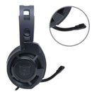 2.2m Wired 3.5mm Plug Headset Gaming Earphone with LED Light Microphone A