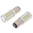 2Pcs BA15D P21W 1157 33SMD LED Car Backup Reverse Head Light BulbsS Gw